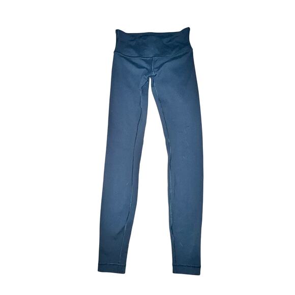 Lululemon Wunder Under Low Rise Tight Women's 4 Nocturnal Teal Full On Luon 28" - Picture 1 of 4